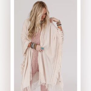 Three Bird Nest Go With The Flow Ruana Sweater Kimono